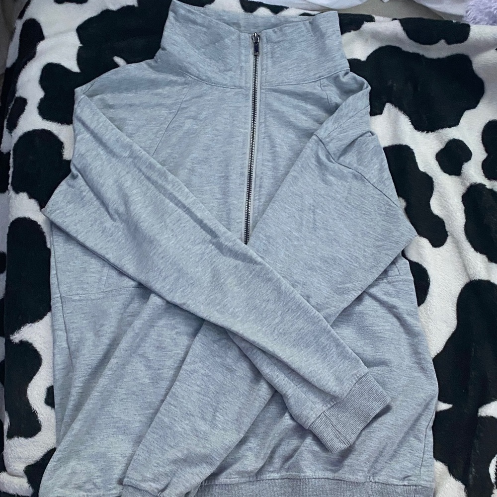 Amazon Gray Zip-Up Sweatshirt
